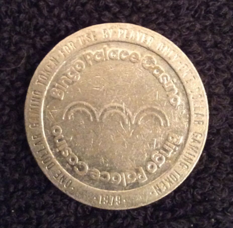 Bingo Palace Casino LV $1 Casino Token  coin collectible - Main Image 2