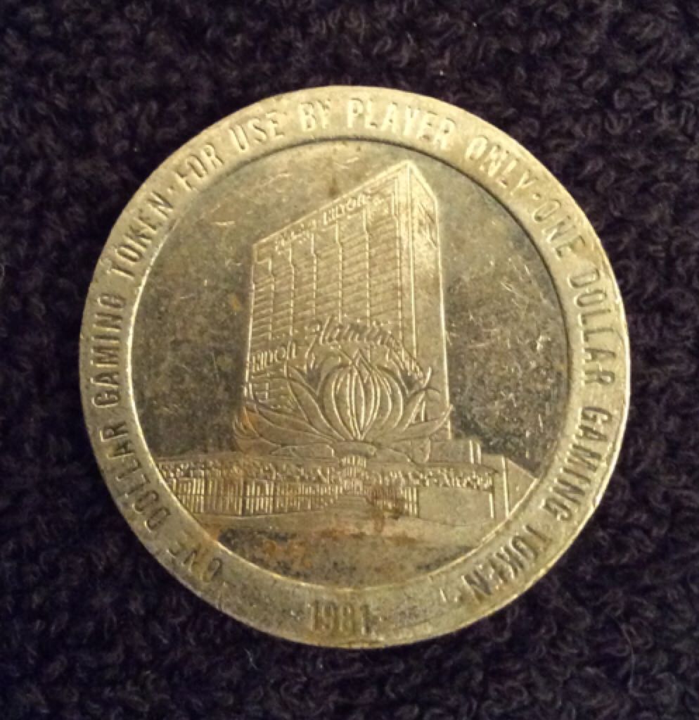 Flamingo Hilton LV $1 Gaming Token  coin collectible - Main Image 2