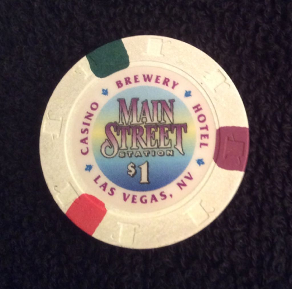Main Street Station LV $1 Casino Chip  coin collectible - Main Image 2