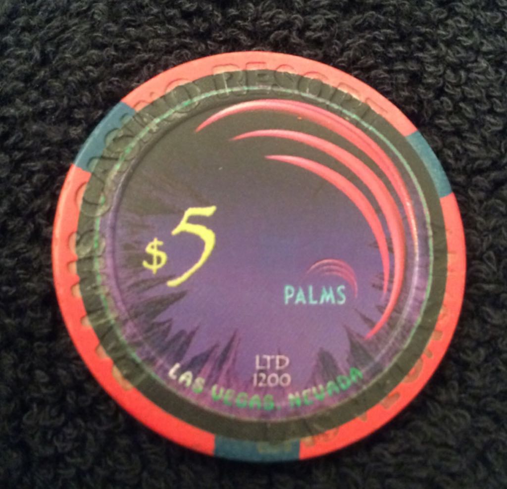 Palms LV Playboy Halloween $5 Casino Chip  coin collectible - Main Image 2