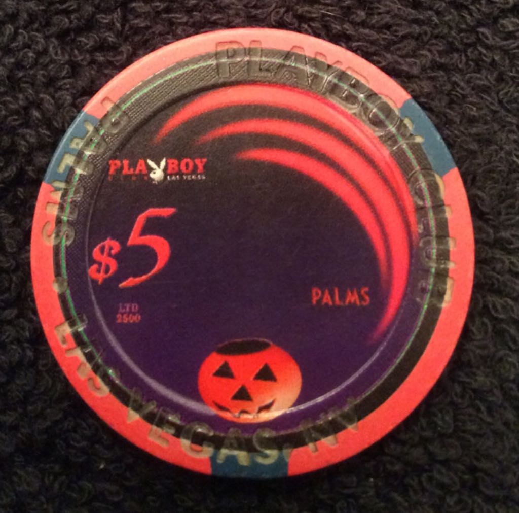Palms LV Playboy Halloween $5 Casino Chip  coin collectible - Main Image 2