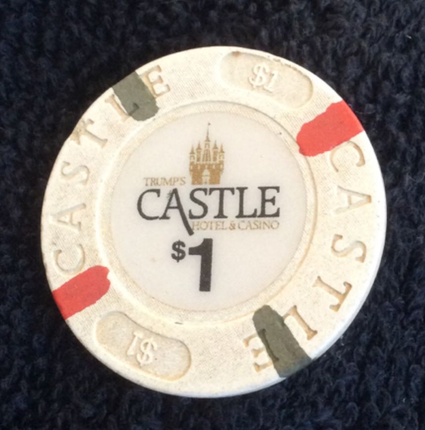 Trumps Castle Hotel & Casino AC $1 Casino Chip  coin collectible - Main Image 2