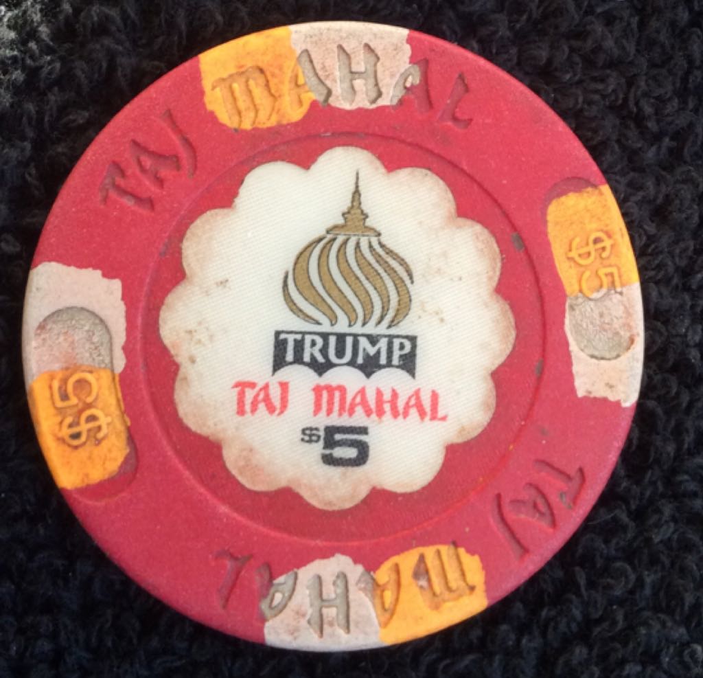 Trump Taj Mahal AC $5 Casino Chip  coin collectible - Main Image 2