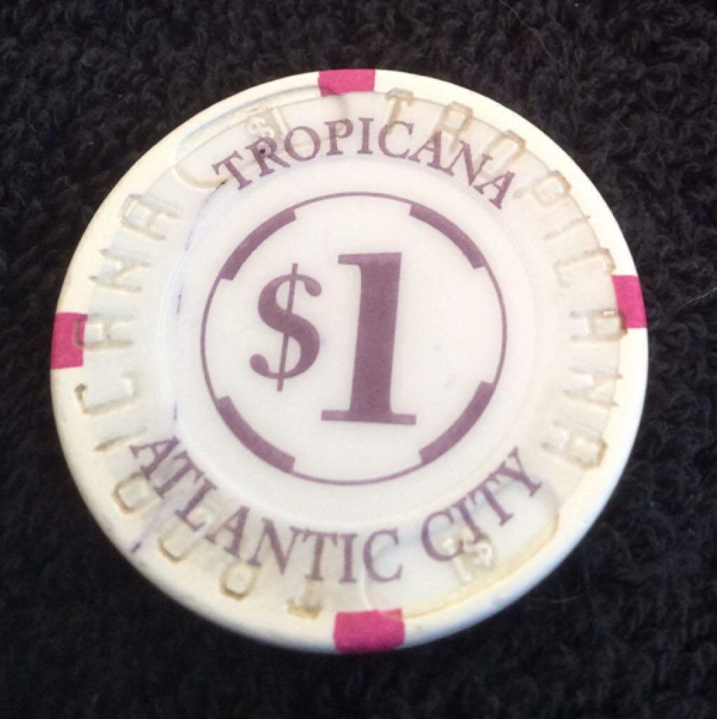 Tropicana Hotel & Casino AC $1 Casino Chip  coin collectible - Main Image 2