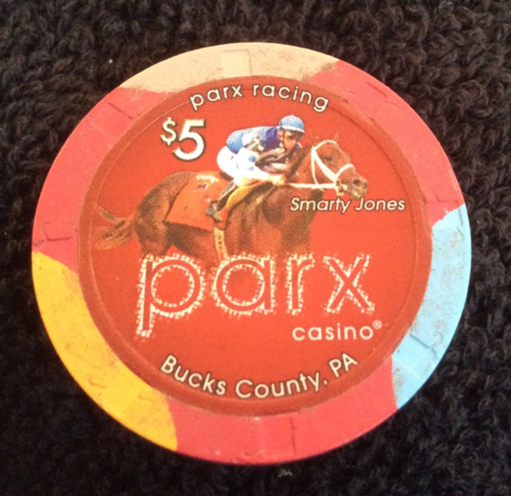 Parx Casino Bensalem, PA $5 Casino Chip Smarty Jones  coin collectible - Main Image 2
