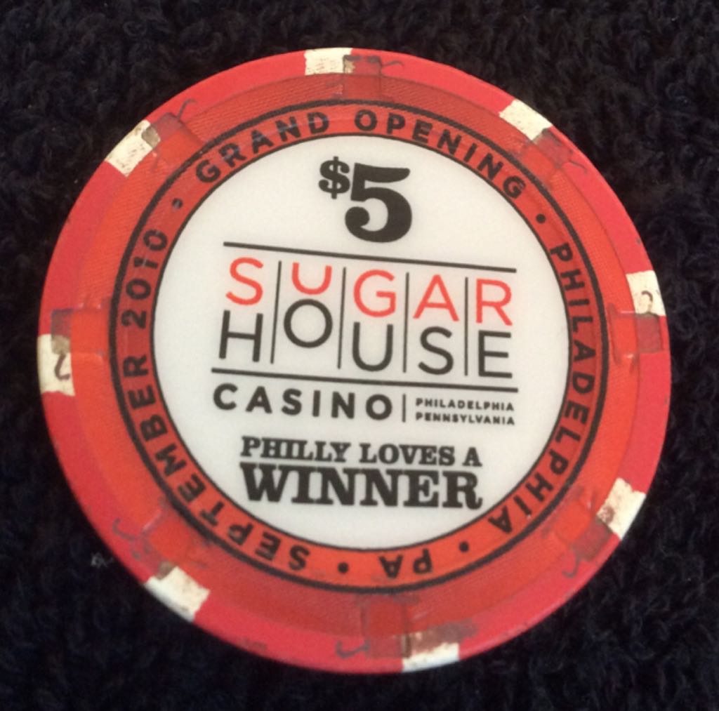 Sugarhouse Casino Philadelphia, PA $5 Grand Opening Casino Chip Liberty Bell  coin collectible - Main Image 2