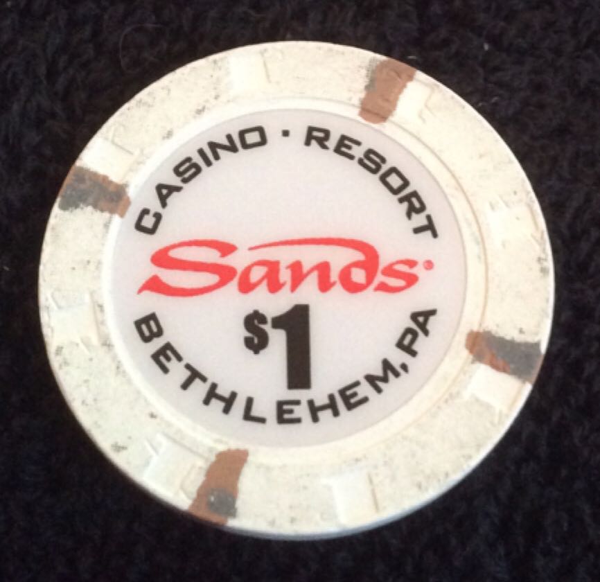 Sands Bethlehem, PA $1 Casino Chip  coin collectible - Main Image 2