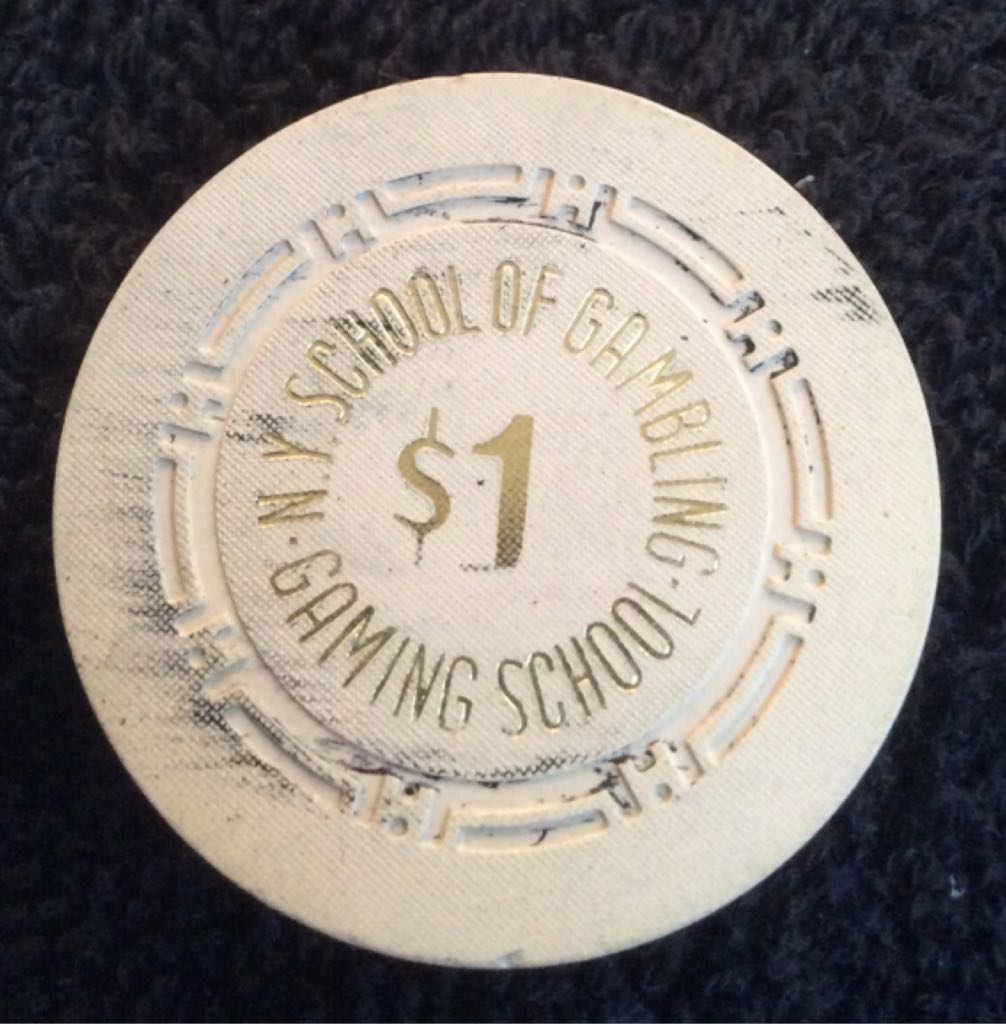 New York School Of Gaming $1 Casino Chip  coin collectible - Main Image 2