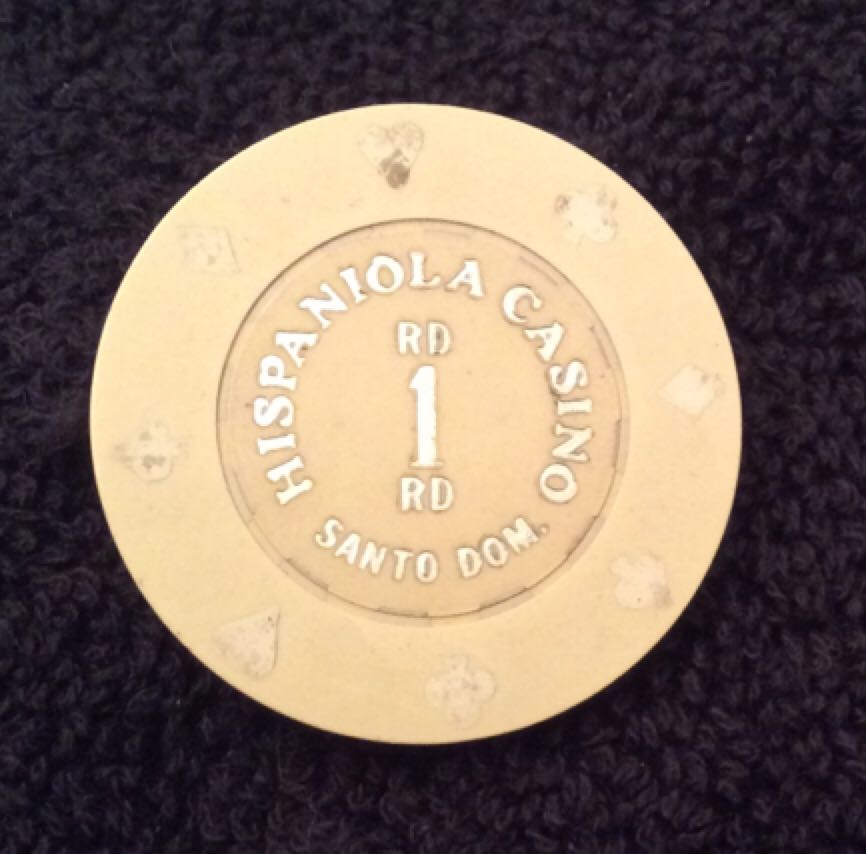 Hispaniola Casino Santo Dom. 1 RD Casino Chip  coin collectible - Main Image 2