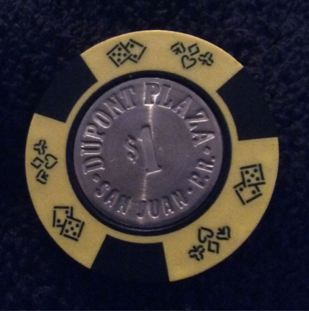 Dupont Plaza San Juan, P.R. $1 Casino Chip  coin collectible - Main Image 2