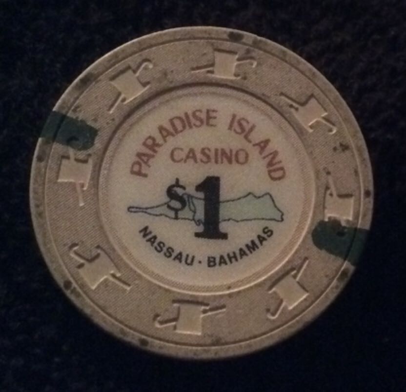 Paradise Island Casino Nassau, Bahamas $1 Casino Chip  coin collectible - Main Image 2