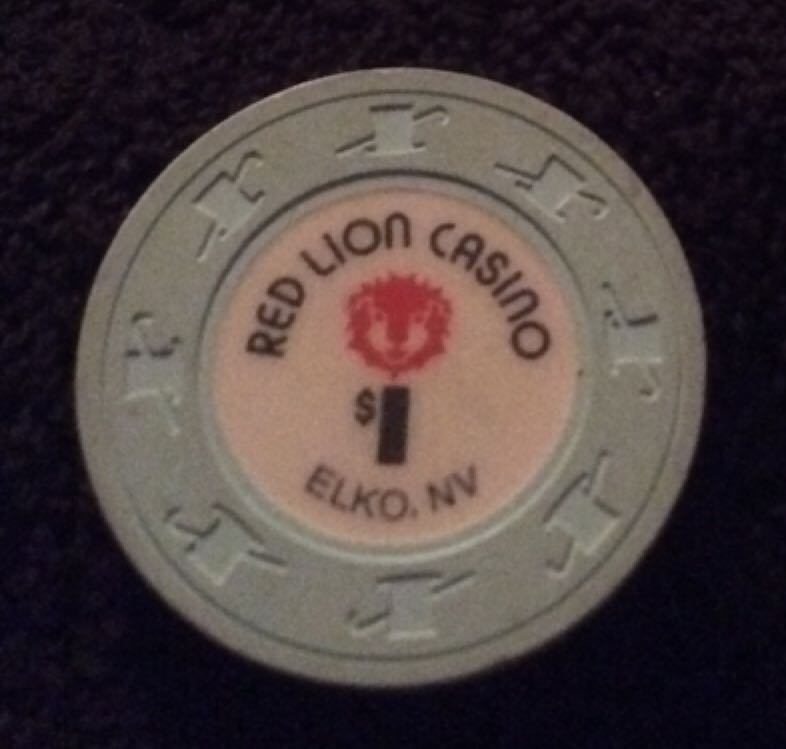 Red Lion Casino Elko, NV $1 Casino Chip  coin collectible - Main Image 2