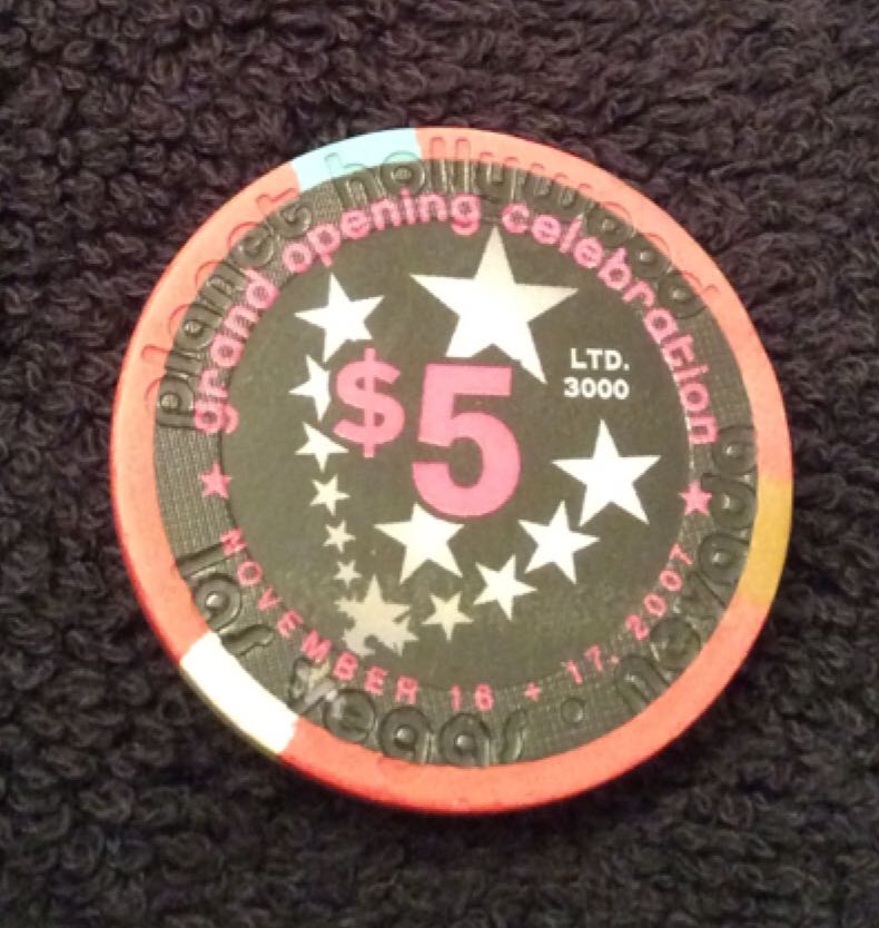 Planet Hollywood LV Grand Opening $5 Casino Chip  coin collectible - Main Image 2