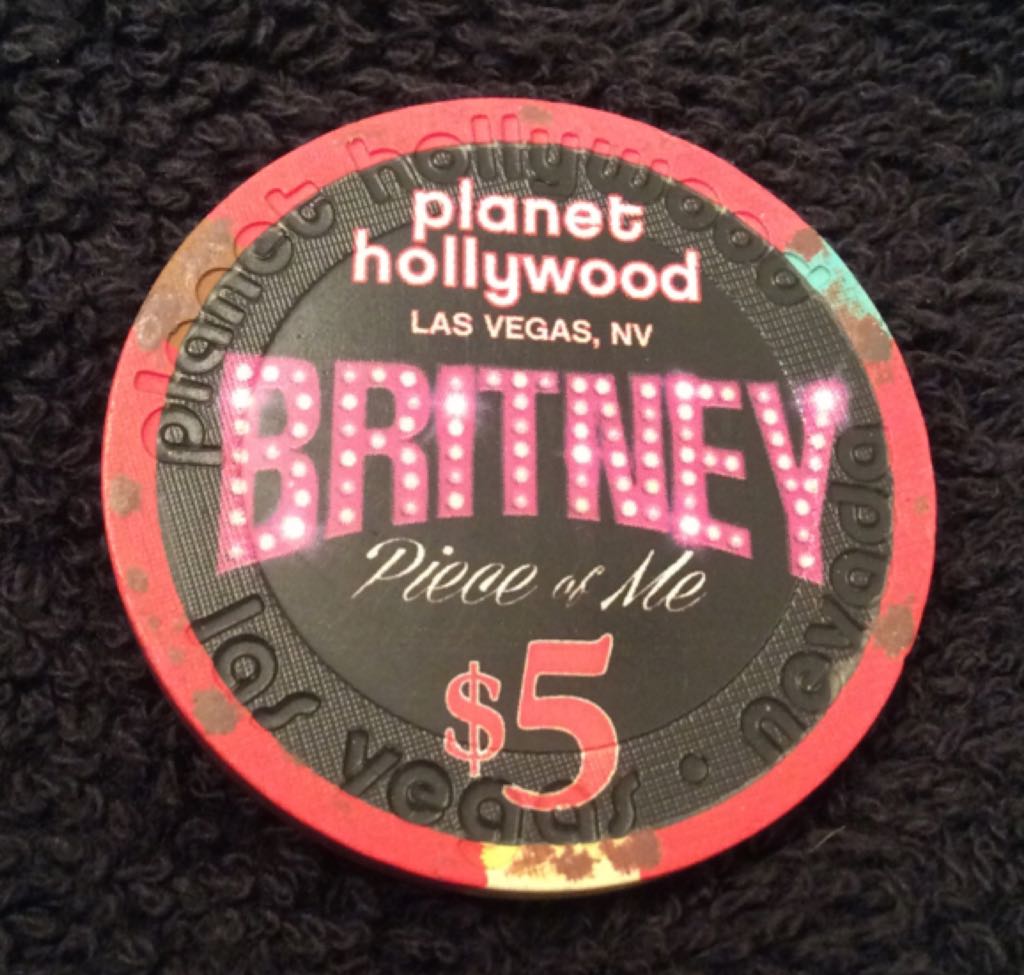 Planet Hollywood LV Britney Spears $5 Casino Chip  coin collectible - Main Image 2