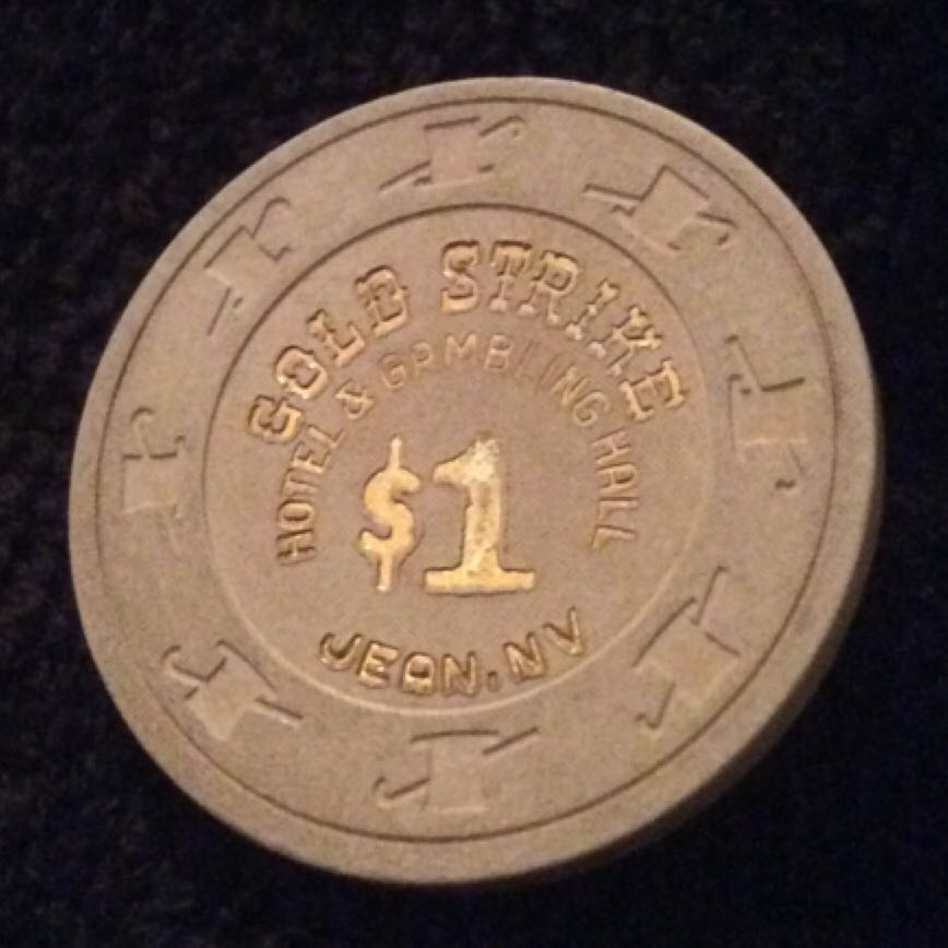 Gold Strike Hotel & Gambling Hall Jean, NV $1 Casino Chip  coin collectible - Main Image 2