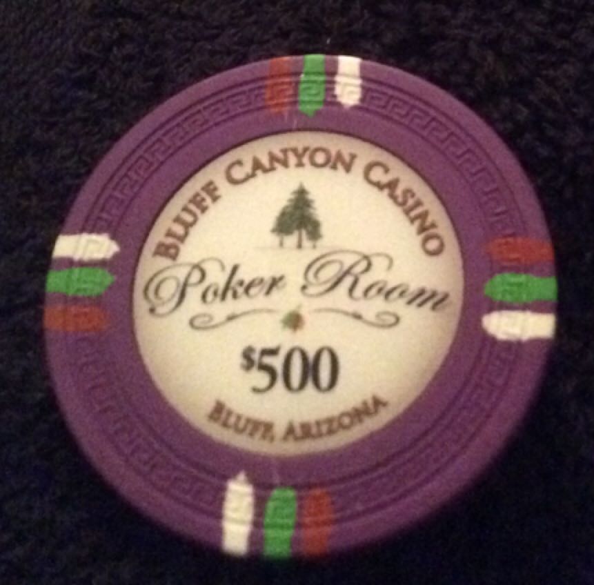 Bluff Canyon Casino Bluff, AZ $500 Poker Chip  coin collectible - Main Image 2