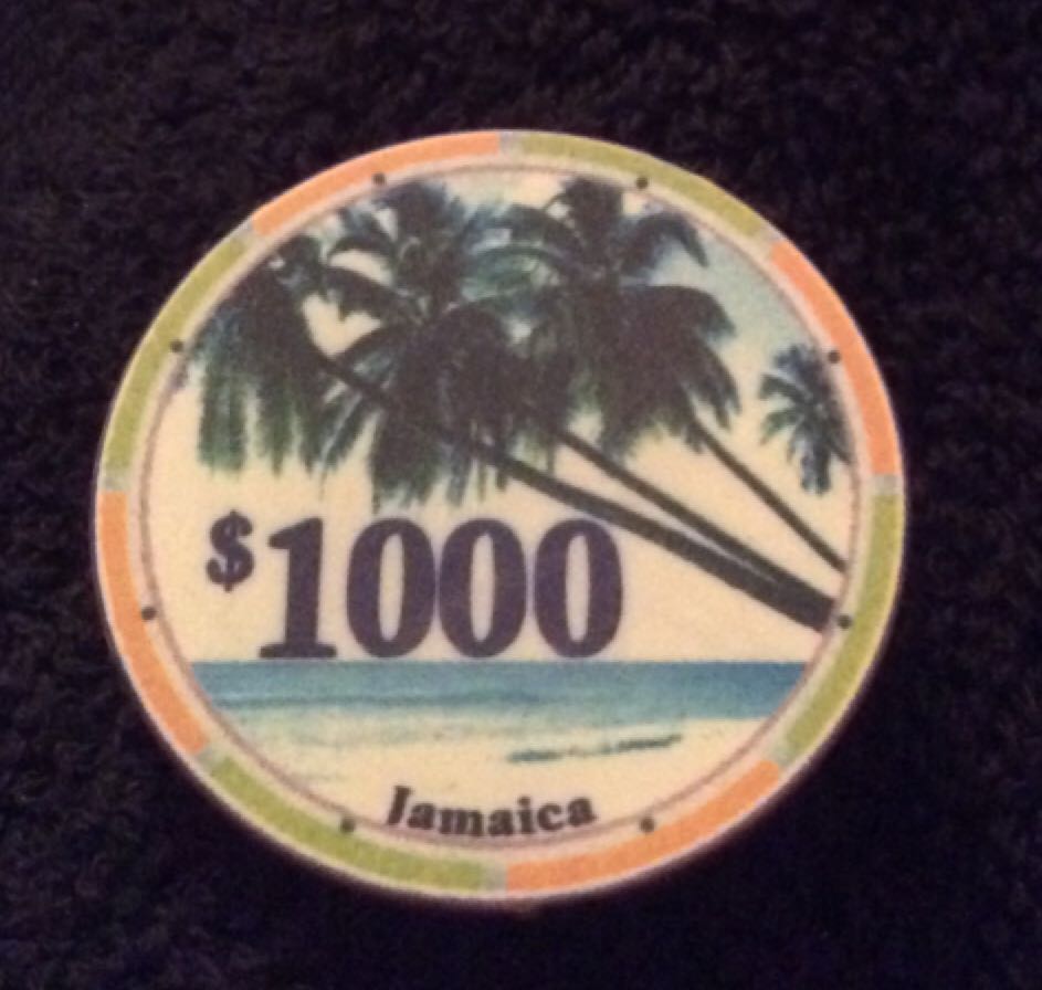 Coconut Tree Casino $1000 Poker Chip  coin collectible - Main Image 2