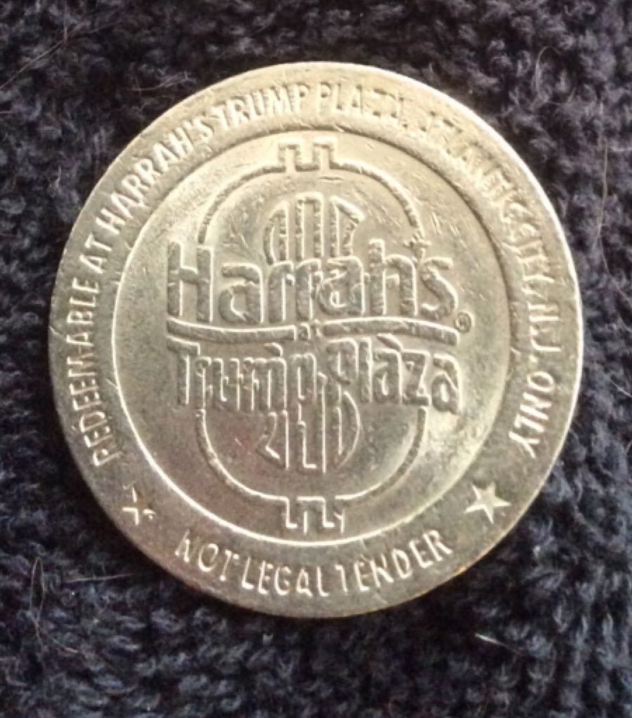 Harrah’s Trump Plaza AC $1 Gaming Token  coin collectible - Main Image 2