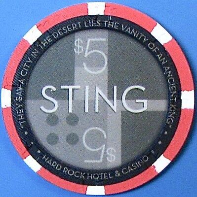 Hard Rock Hotel LV Sting Brand $5 Casino Chip  coin collectible - Main Image 2