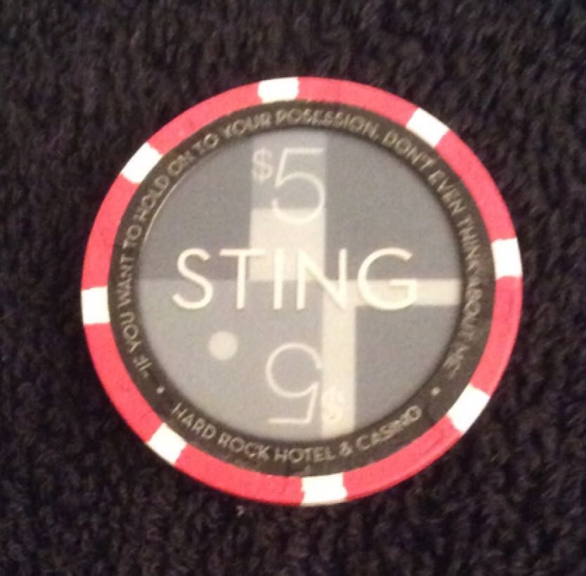 Hard Rock Hotel LV Sting Dream $5 Casino Chip  coin collectible - Main Image 2
