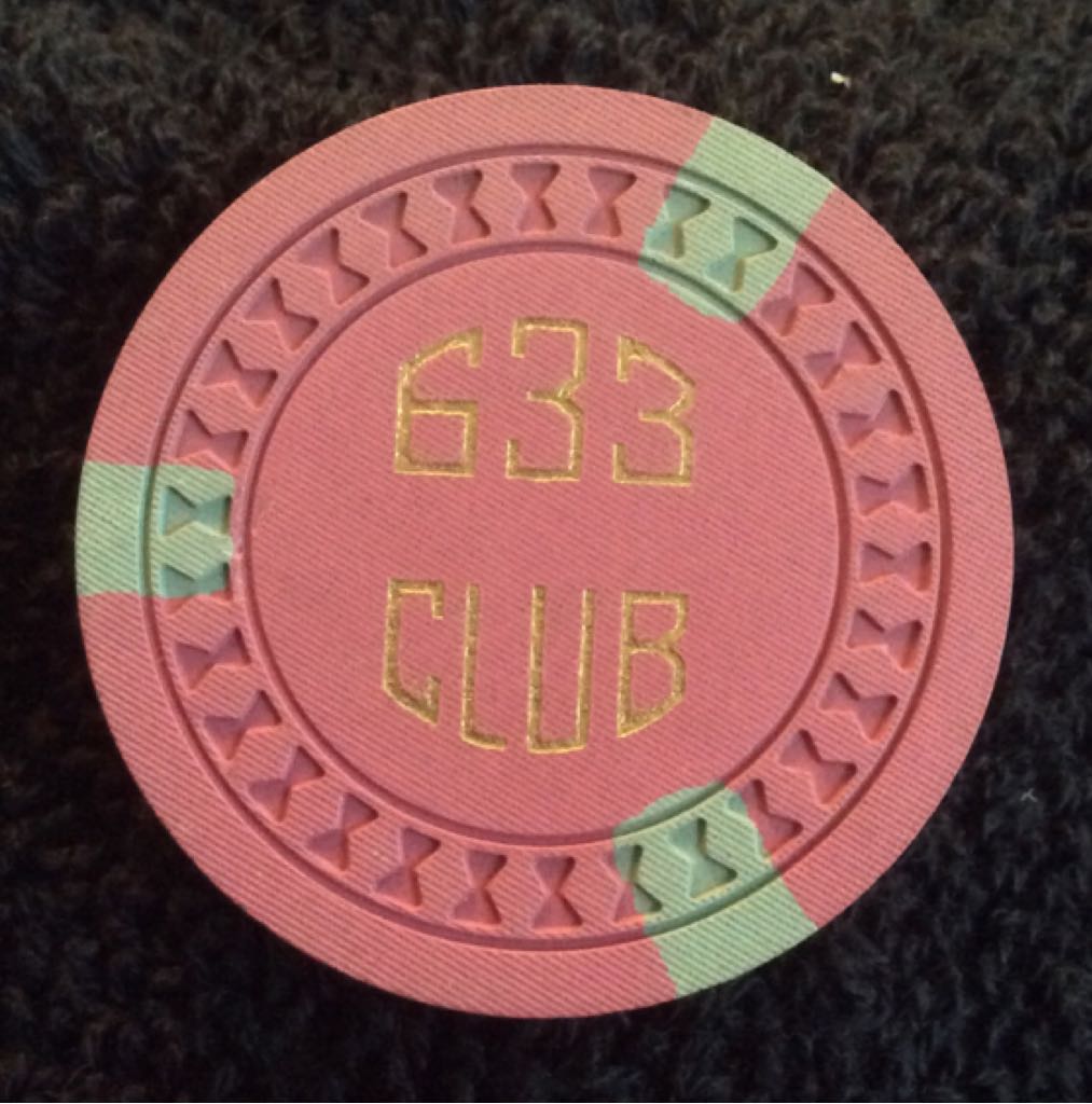 633 Club Newport, KY Casino Chip  coin collectible - Main Image 2
