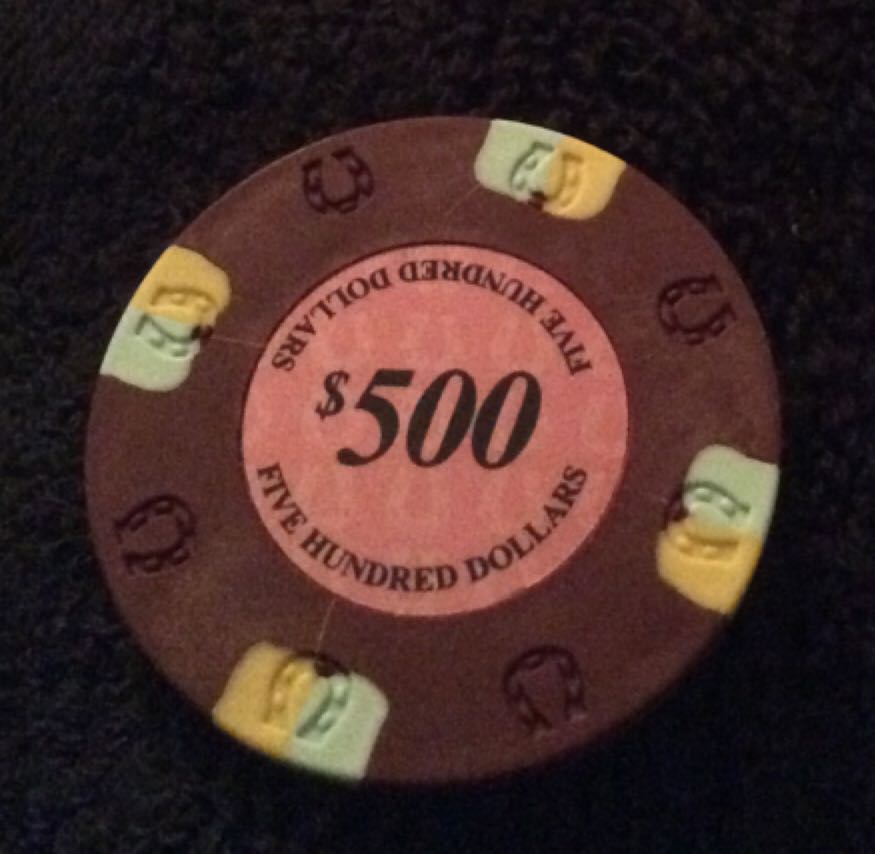 Lucky Horshoe $500 Poker Chip  coin collectible - Main Image 2