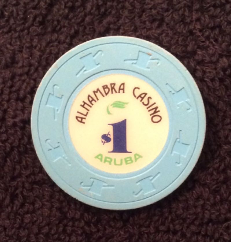 Alahambra Casino Aruba $1 Casino Chip  coin collectible - Main Image 2