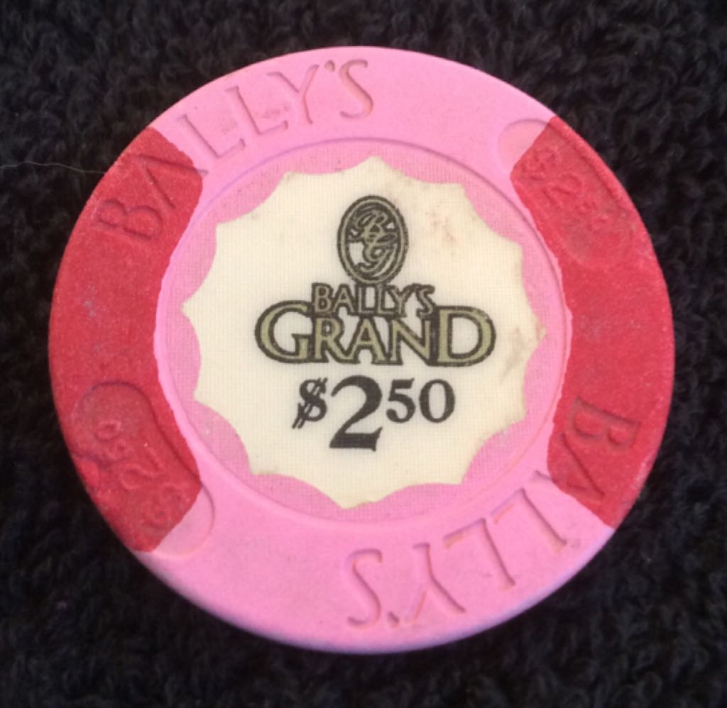 Bally’s Grand Hotel & Casino AC $2.50 Casino Chip  coin collectible - Main Image 2