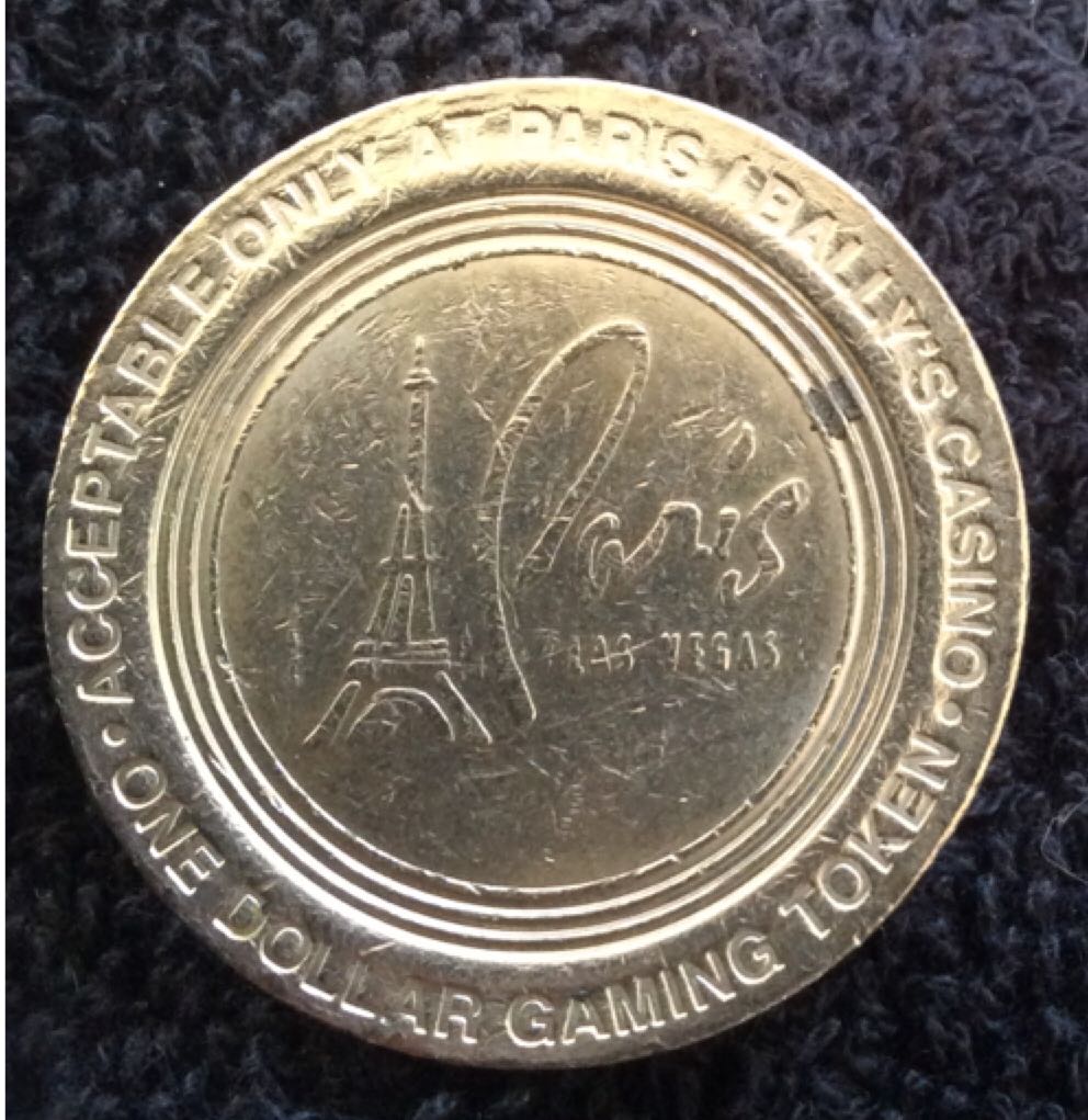 Bally’s/Paris LV $1 Gaming Token  coin collectible - Main Image 2