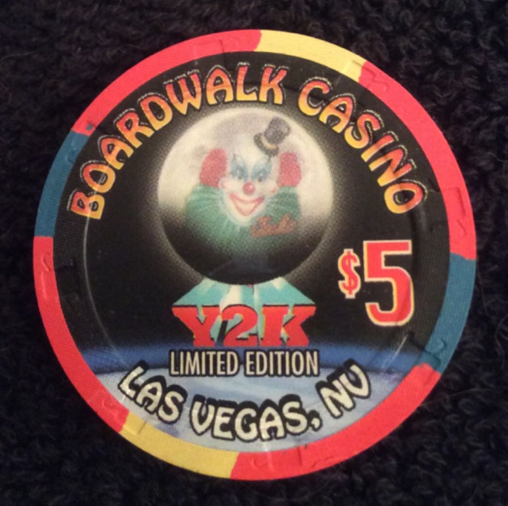 Boardwalk Casino LV $5 Y2K Casino Chip  coin collectible - Main Image 2