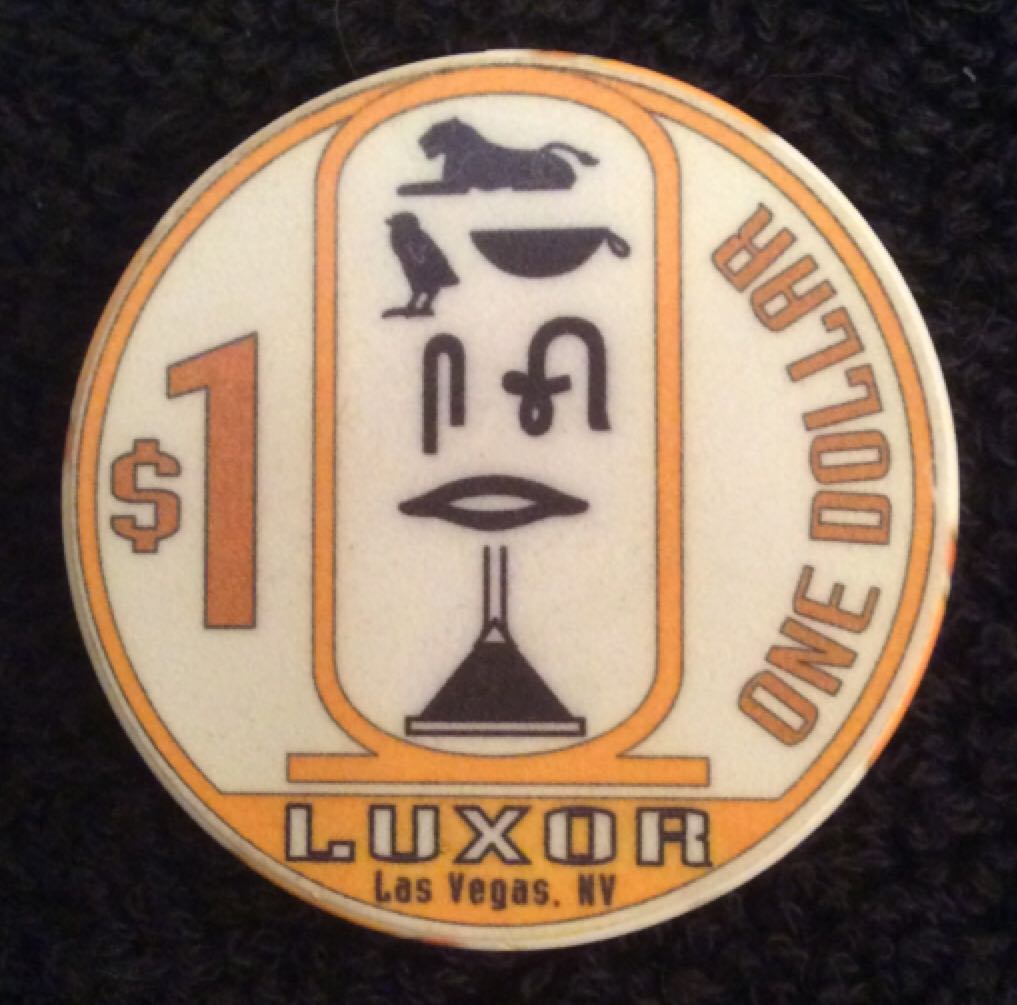 Luxor Casino LV $1 Casino Chip (Blue Light Special)  coin collectible - Main Image 2