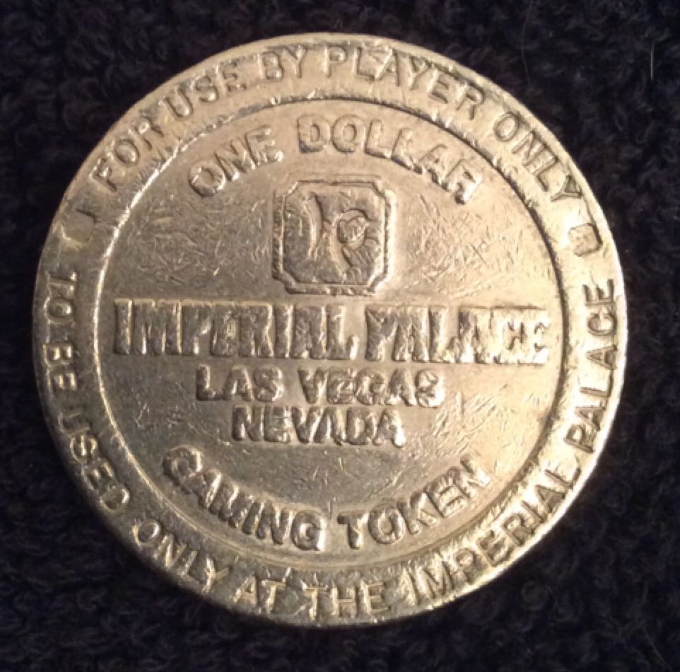 Imperial Palace LV $1 Gaming Token  coin collectible - Main Image 2