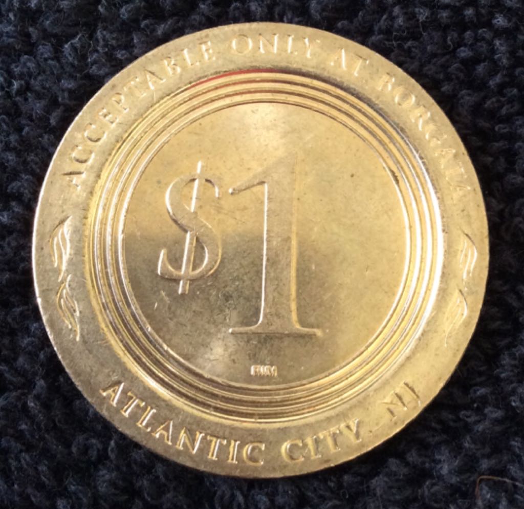 Borgata Hotel & Casino AC $1 Gaming Token  coin collectible - Main Image 2