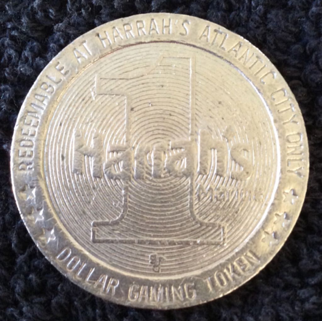 Harrah’s Marina AC Circles (symbol) $1 Gaming Token  coin collectible - Main Image 1