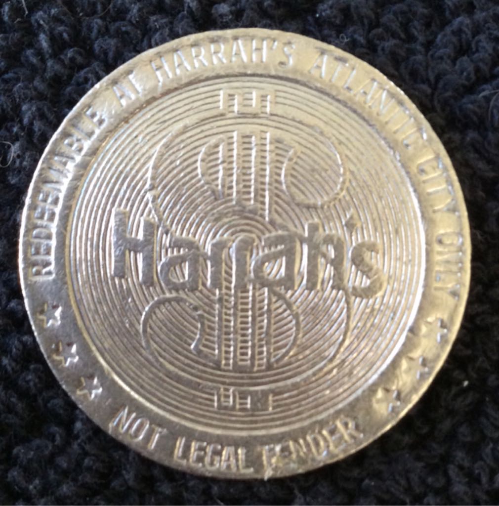 Harrah’s Marina AC Circles (symbol) $1 Gaming Token  coin collectible - Main Image 2