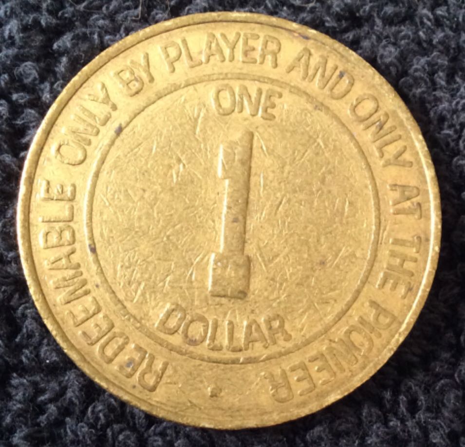 Pioneer Hotel & Gambling Hall Laughlin, NV $1 Gaming Token  coin collectible - Main Image 2