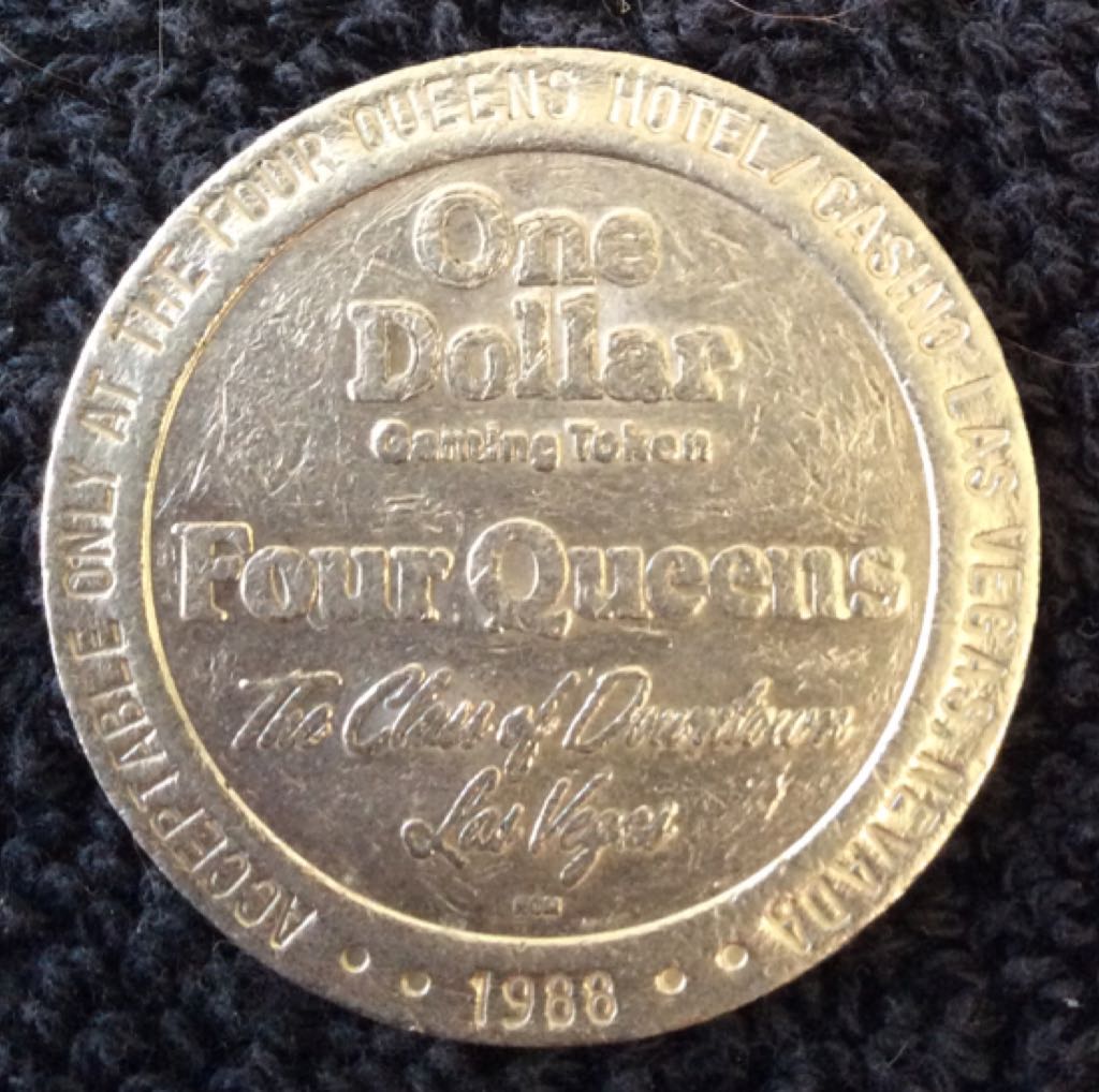 Four Queens Casino LV $1 Gaming Token  coin collectible - Main Image 2