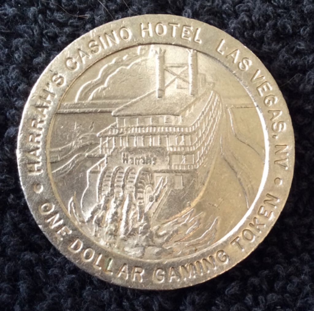 Harrah’s Casino Hotel LV $1 Gaming Token (2)  coin collectible - Main Image 2
