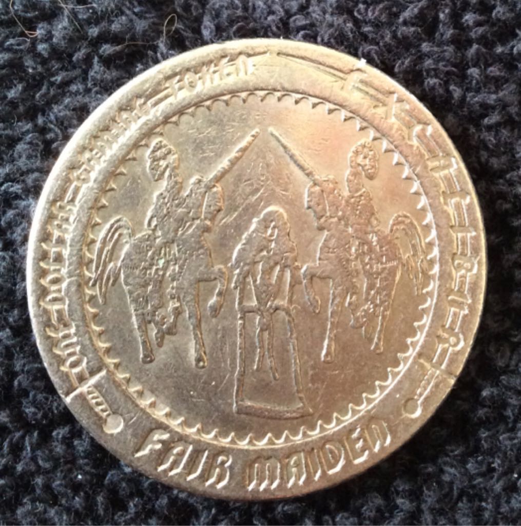 Excalibur LV Fair Maiden $1 Gaming Token  coin collectible - Main Image 2