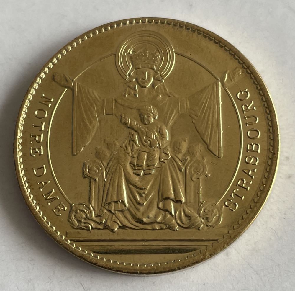 Strasbourg Notre Dame Horloge Astronomique  coin collectible - Main Image 2