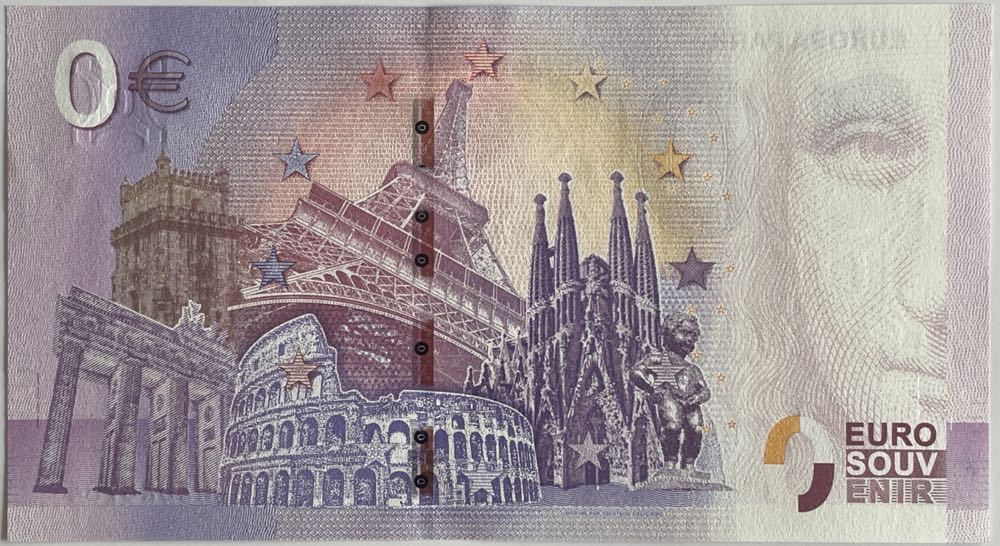 Europapark 0€ Schein Can Can Coaster  coin collectible - Main Image 2