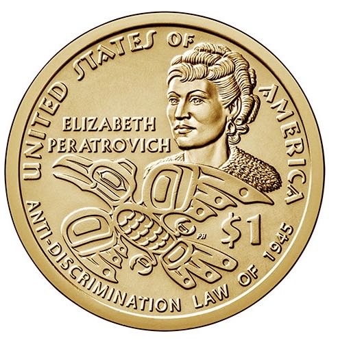 Sacagawea- Elizabeth Peratrovich  coin collectible - Main Image 2