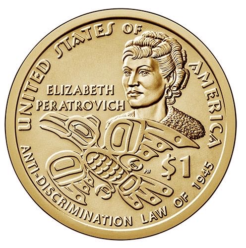 Sacagawea- Elizabeth Peratrovich  coin collectible - Main Image 2