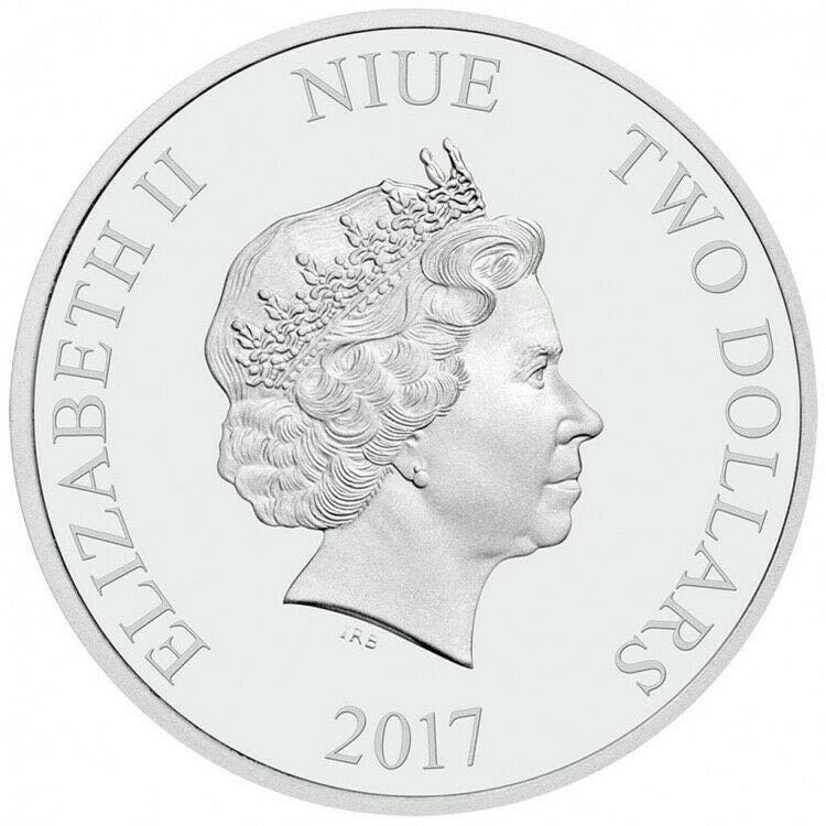 Niue 2017 2$ DISNEY MICKEY “THROUGH THE AGES (6.)” MICKEY’S DELAYED DATE 1oz SILVER PROOF COLOURED COIN  coin collectible - Main Image 2