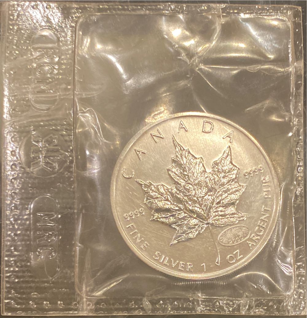 2000 Silver Maple Leaf   coin collectible - Main Image 2