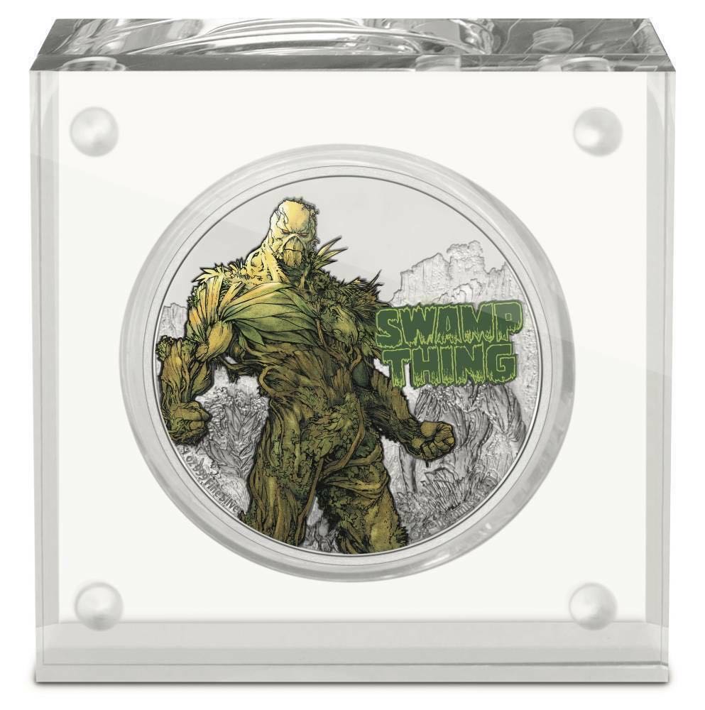 Niue 2021 Justice League Swamp Thing™ 50th Anniversary 1oz Silver DC -COA  coin collectible - Main Image 3