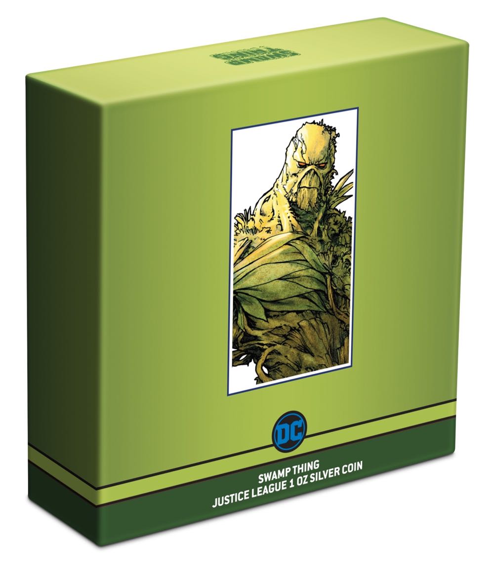 Niue 2021 Justice League Swamp Thing™ 50th Anniversary 1oz Silver DC -COA  coin collectible - Main Image 4