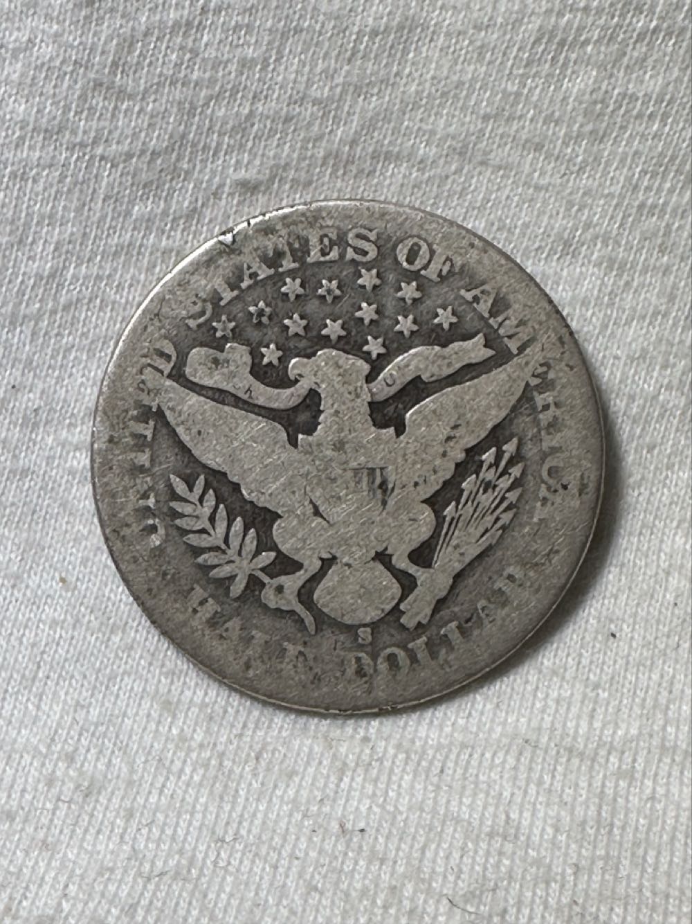 Barber Half Dollar 1908.S  coin collectible - Main Image 2