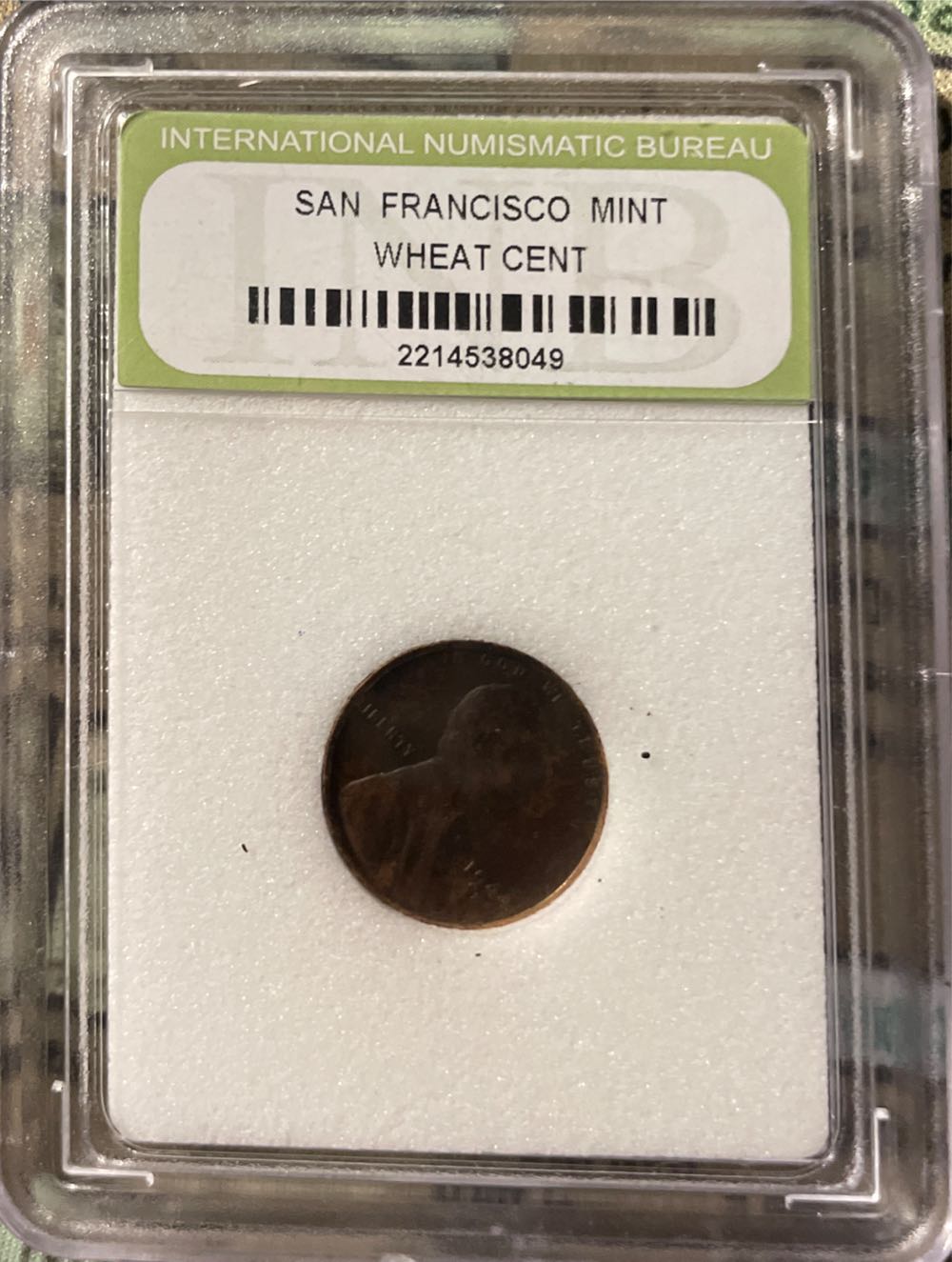 1944 Wheat Cent SF  coin collectible [Barcode 2214538049] - Main Image 1