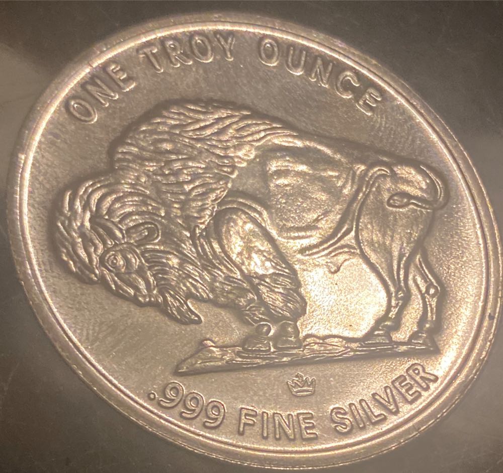 Native American Buffalo 999 Silver Round  coin collectible - Main Image 2